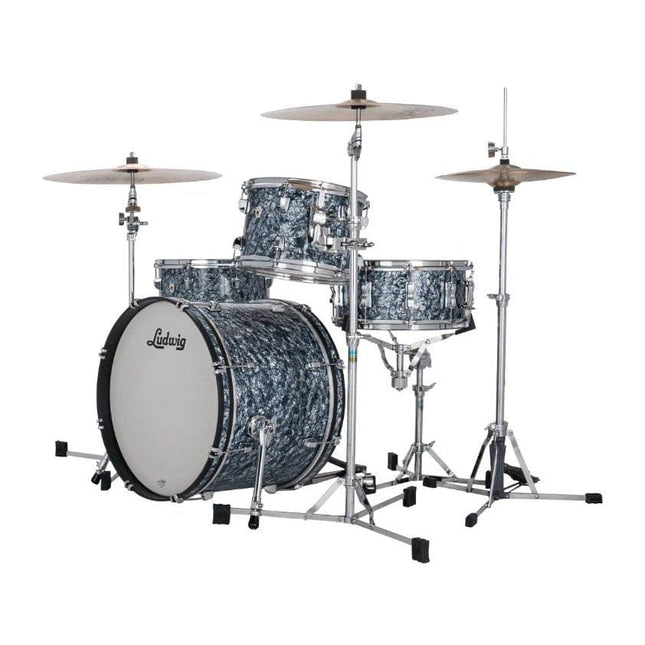 Ludwig Neusonic Downbeat Steel Blue Pearl Davul Shell Set