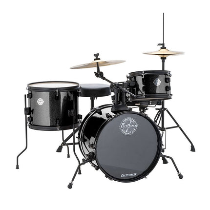 Ludwig The Pocket Kit By Questlove Black Sparkle Acoustic Drum Set for Kids