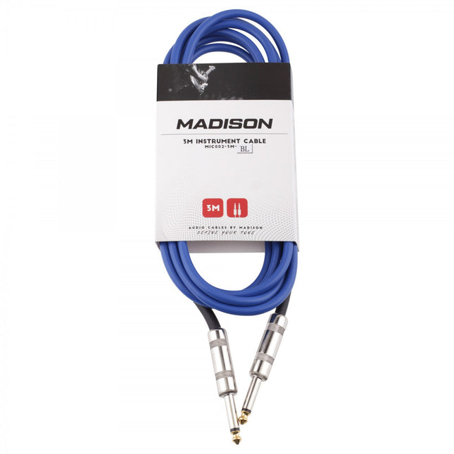 Madison Guitar Cable 3 Meters - BLUE 