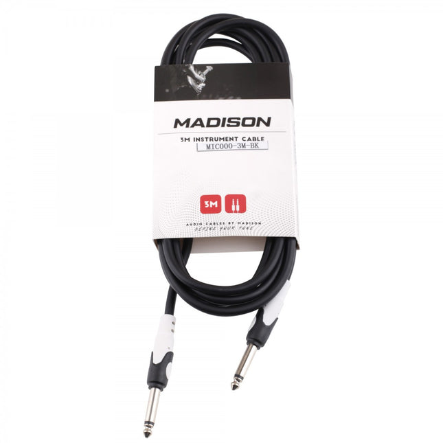 Madison Guitar Cable 3 Meters - BLACK 