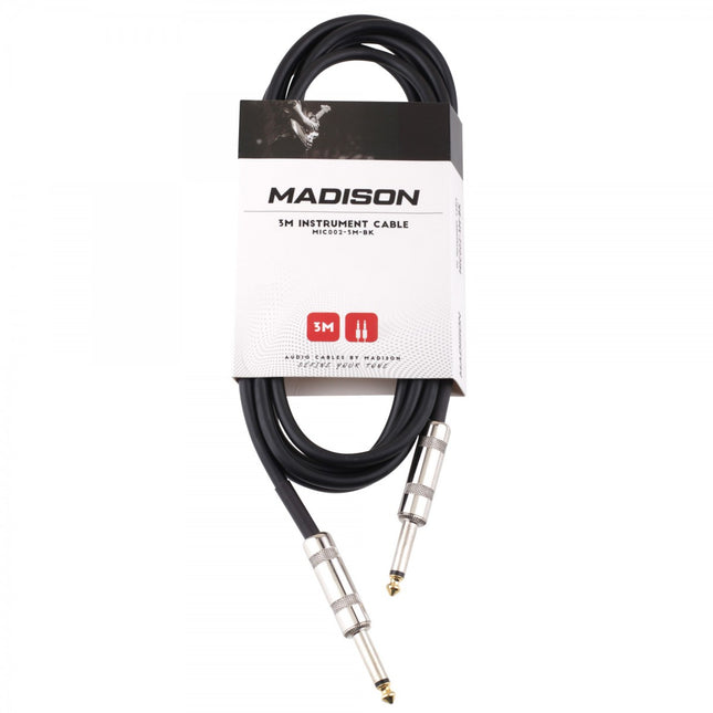 Madison Guitar Cable 3 Meters - BLACK 