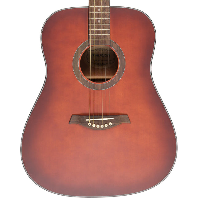 Madison MAG-41M-TRD Trans Red Acoustic Guitar 