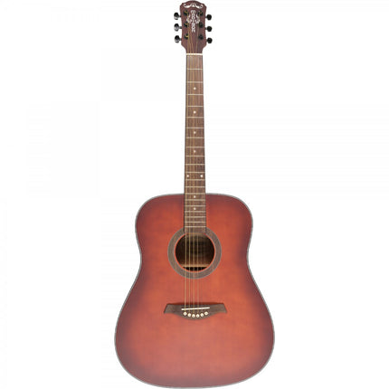 Madison MAG-41M-TRD Trans Red Acoustic Guitar 