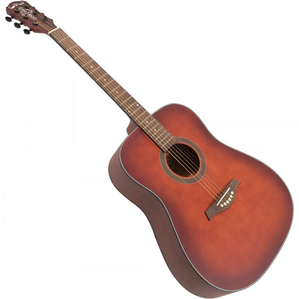 Madison MAG-41M-TRD Trans Red Acoustic Guitar 