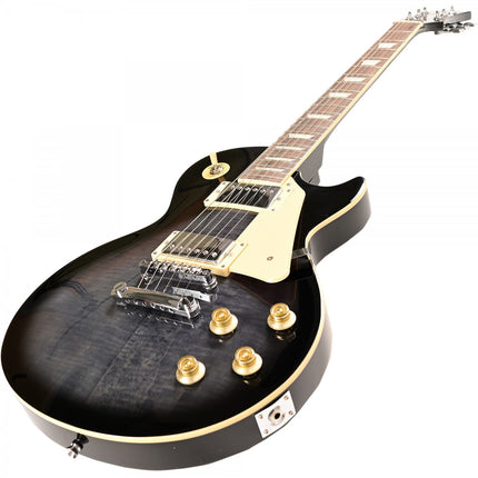Madison MEG-LPF-TBK Trans Black Electric Guitar 