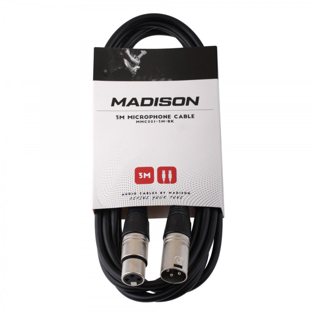 Madison Microphone Cable 3 Meters - BLACK 