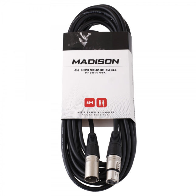 Madison Microphone Cable 6 Meters - BLACK 