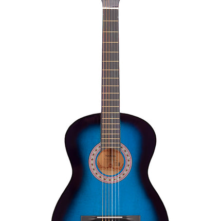 Madrid Mcg-125 Bls-Blue Black 39 Classical Guitar Full Size