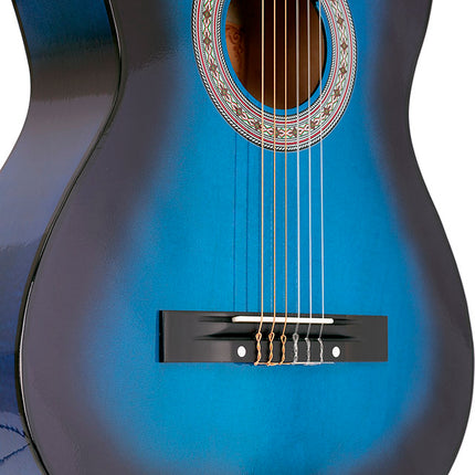 Madrid Mcg-125 Bls-Blue Black 39 Classical Guitar Full Size