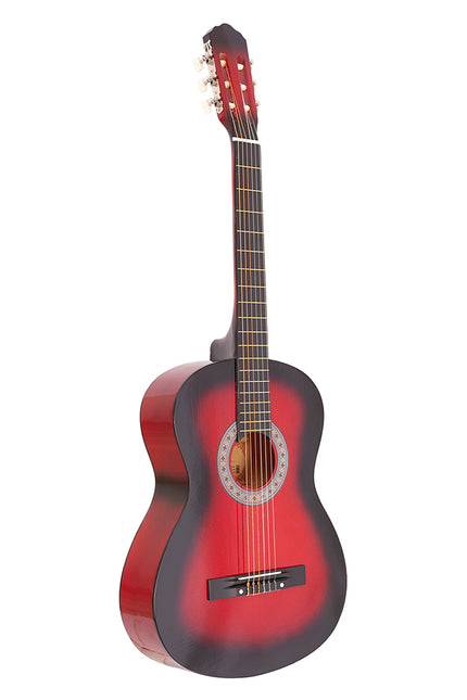Madrid Mcg-125 Rds-Red Black 39 Classical Guitar Full Size