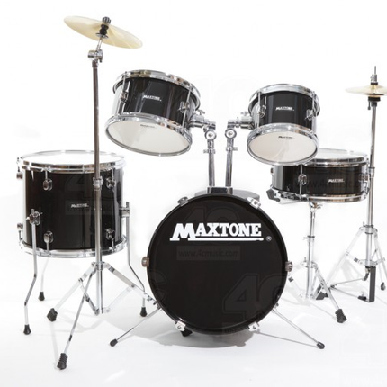JUNIOR DAVUL SET 5 PCS SİYAH + ZİL VE TABURE :MAXT
