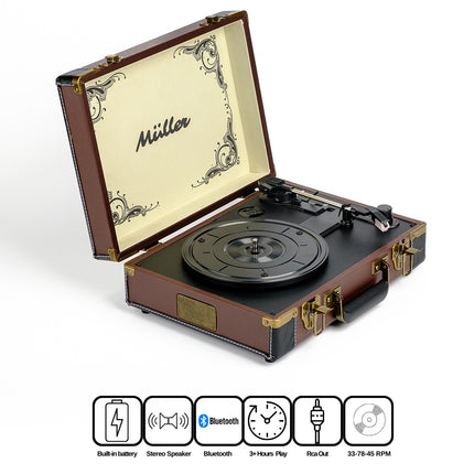 Müller Mr-350Bt Nostalgic Turntable Chocolate-Coffee