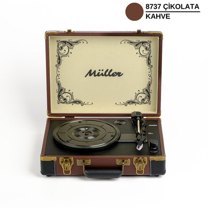 Müller Mr-350Bt Nostalgic Turntable Chocolate-Coffee
