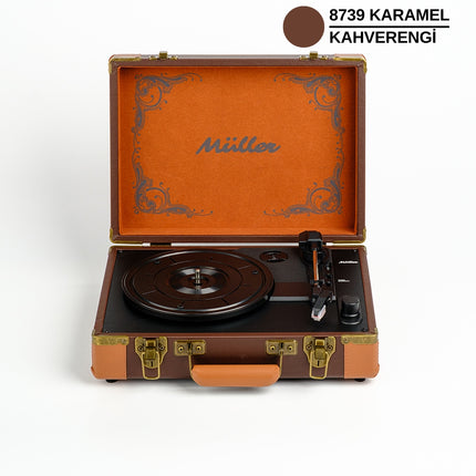 Müller Mr-350Bt Nostalgic Turntable Caramel-Coffee
