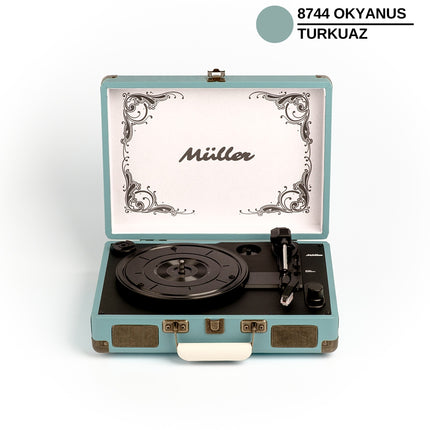 Müller Mr-350Bt Nostalgic Turntable Ocean-Turquoise
