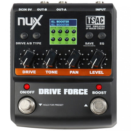 NUX Drive Force Overdrive and Distortion Pedal