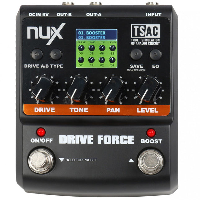 NUX Drive Force Overdrive and Distortion Pedal