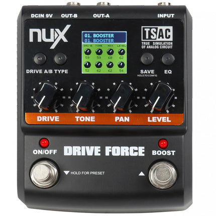 NUX Drive Force Overdrive and Distortion Pedal