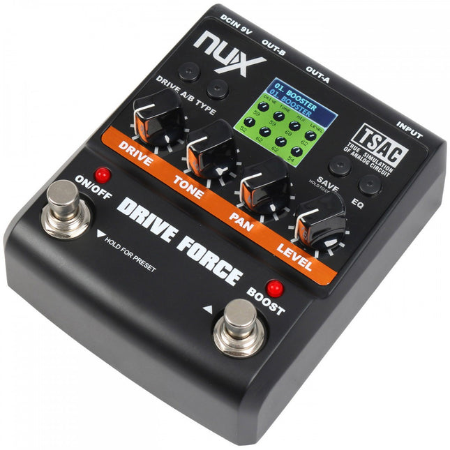 NUX Drive Force Overdrive and Distortion Pedal