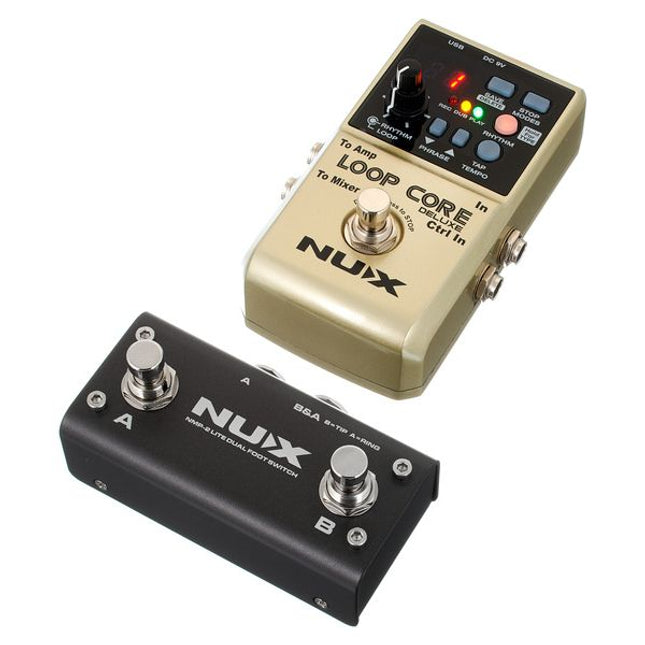 Nux Loop Core Deluxe Looper Pedal and Control Pedal