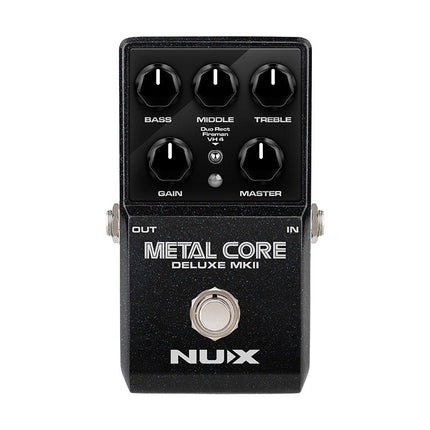 Nux Metal Core Deluxe MKII Distortion Preamp and 3 Mode Amp Modeling Pedal