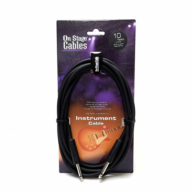 On Stage IC-10HS 3 Meter Heat-Shrink Instrument Cable 