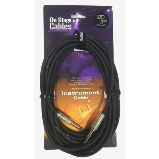 On Stage IC-20 6 Meter Instrument Cable 