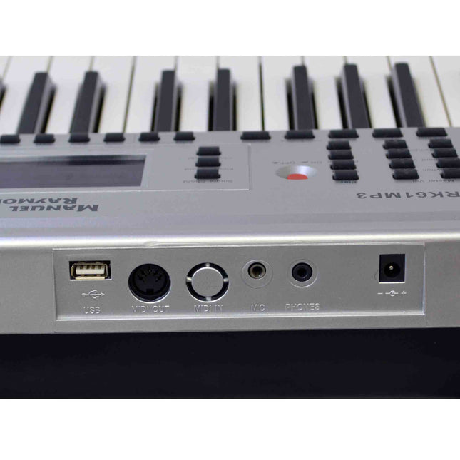 Manuel Raymond MRK61MP3 Org (5 Oktav) | MP3 Çalar Özelliği 61 Tuşlu Eğitim Klavyesi