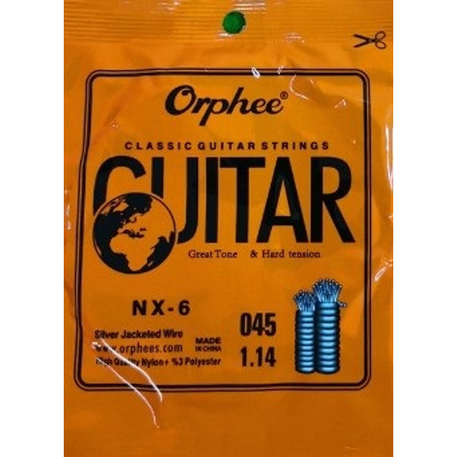 Orphee NX-6 Classical Guitar Thick Mi Strings 