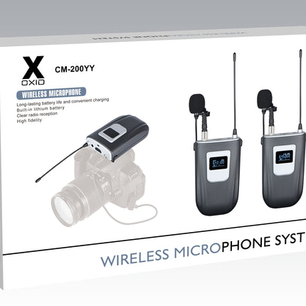 Oxid Cm-200Yy Kablosuz 2 Yaka Kamera Mikrofonu