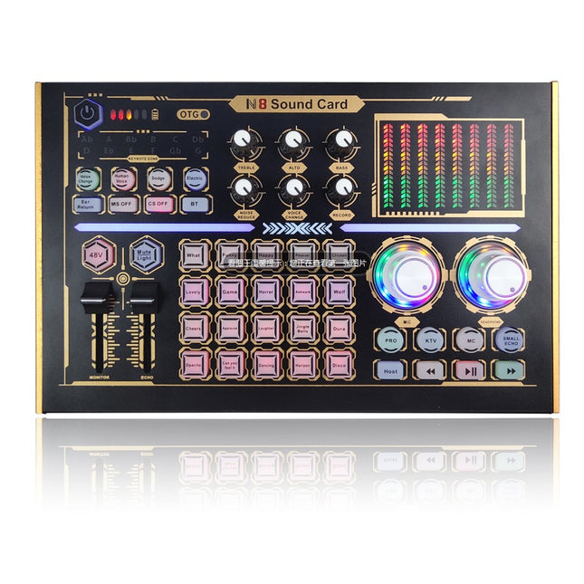 Oxid N8 and 48V Phantom Podcast Youtuber Sound Card Set
