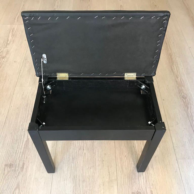 CREMONIA PTCBKL 70 CM PİYANO TABURESİ, SİYAH, SANDIKLI