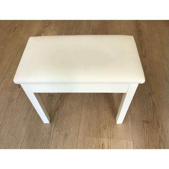 CREMONIA PTCWH 50 CM PİYANO TABURESİ, BEYAZ, SANDIKLI