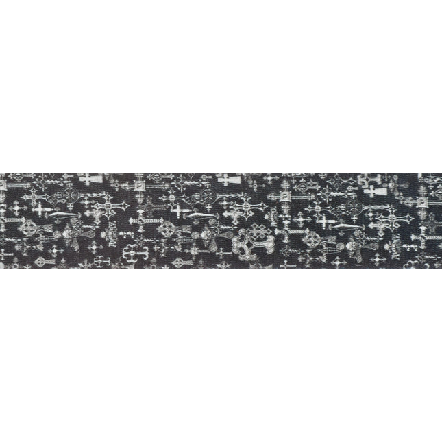 PLANETWAVES 50AL02 GİTAR ASKISI, 50MM, ALCHEMY STR-GOTHIC CROSS