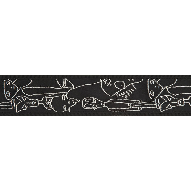 PLANETWAVES 50JS05 GİTAR ASKISI, DOKUMA, JOE SATRIANI GÜMÜS FIGUR SİLVER