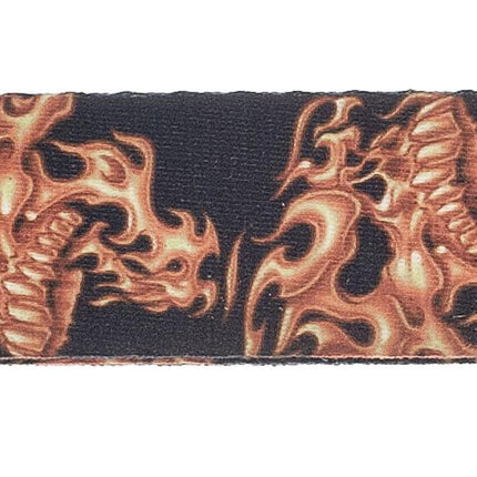 PLANETWAVES 50LT01 GİTAR ASKISI, 50MM, DOKUMA FLAMING SKULLS