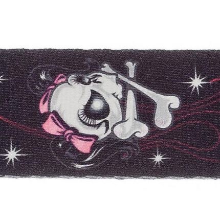 PLANETWAVES 50LT03 GİTAR ASKISI, 50MM, DOKUMA MISS SKULL