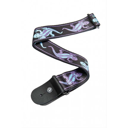 PlanetWaves 50mm Lizards Pur/Grn Gitar Askısı 50H07