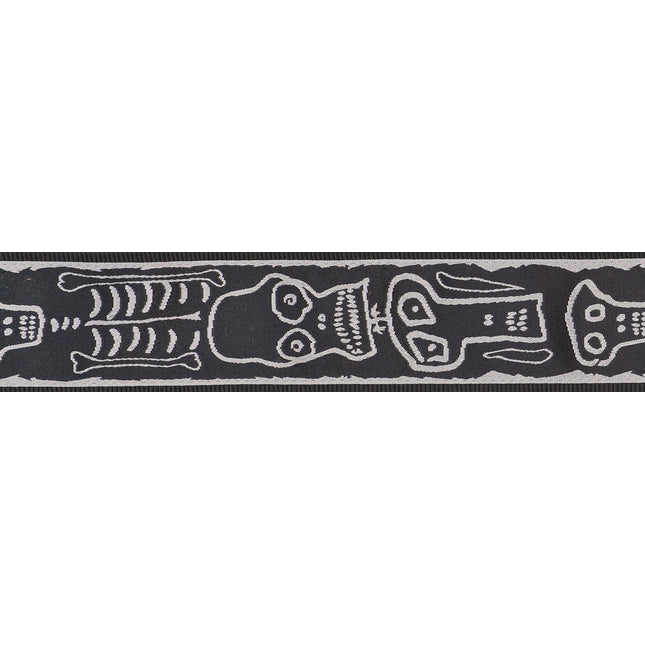 PLANETWAVES 50PLJS01 GİTAR ASKISI, 50MM, LOCK-JS SKULL N BONESS