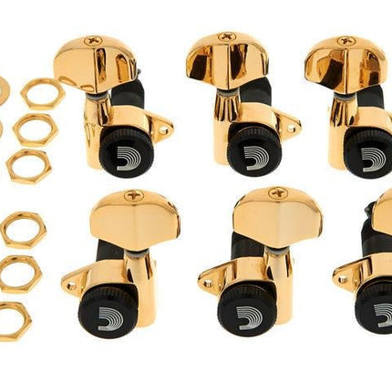 PLANETWAVES PWAT333L ELEKTRO GİTAR KULAĞI, 3+3, GOLD