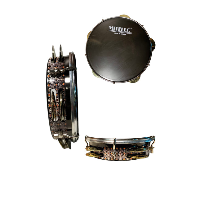 PTASPZ - Professional Tuned Mother-of-Pearl Coated Brass Bell Tambourine