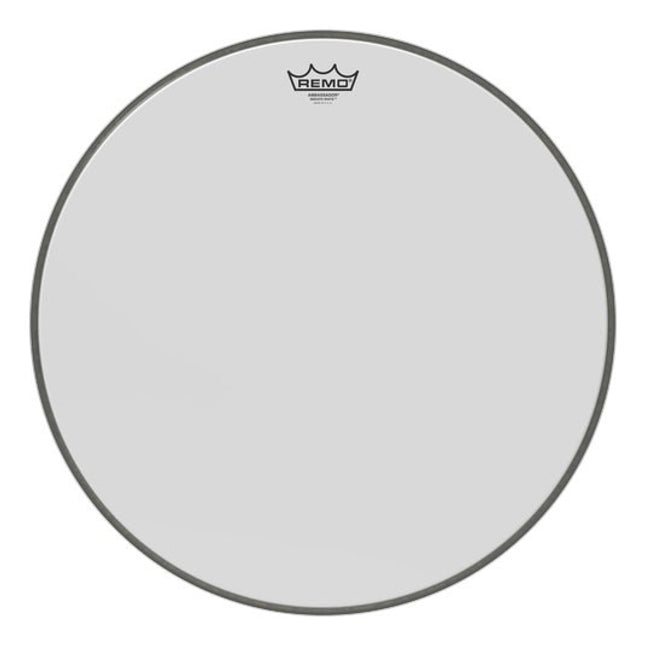 REMO BR-1222-00 22 inch AMBASSADOR® White Bass Drum Head