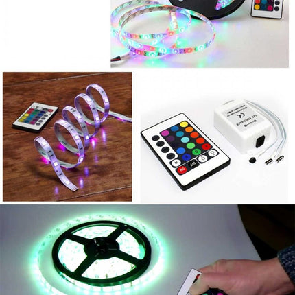 RGB LED Strip 3 Chip Remote Control 5 Meters