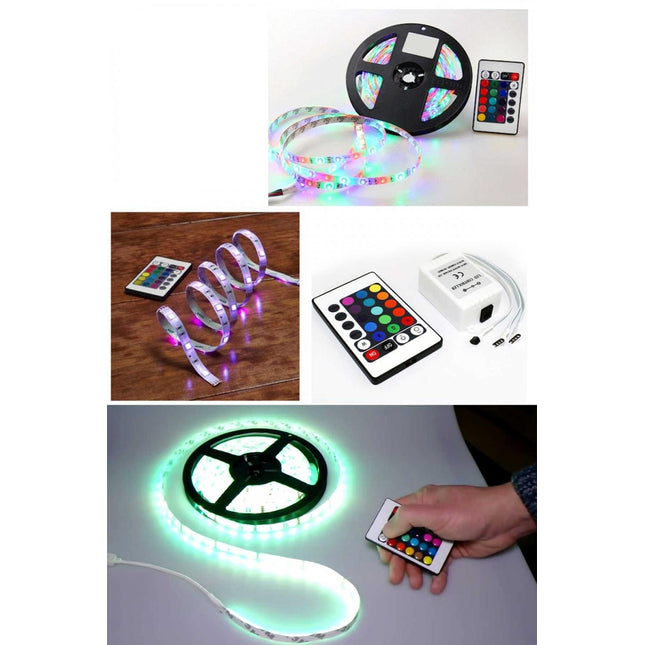 RGB LED Strip 3 Chip Remote Control 5 Meters