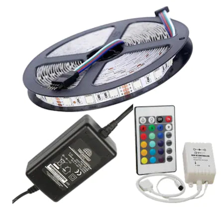 RGB LED Strip 3 Chip Remote Control 5 Meters