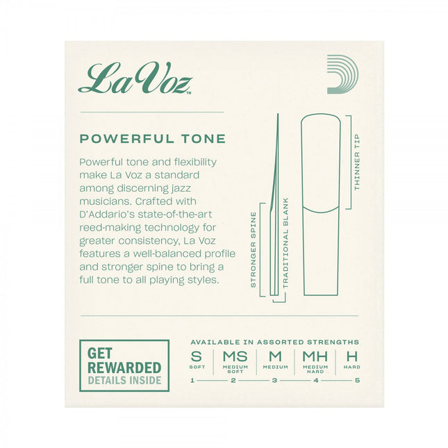 Rico Lavoz RIC10MH Soprano Saksafon Kamışı Medium Hard