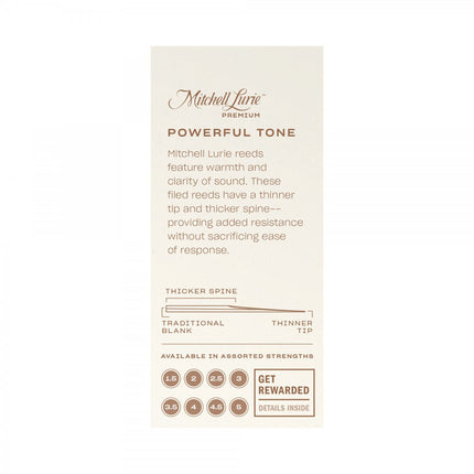 Rico M.Lurie Prem. RMLP5BCL250 Sib Klarnet Kamışı No:2,5