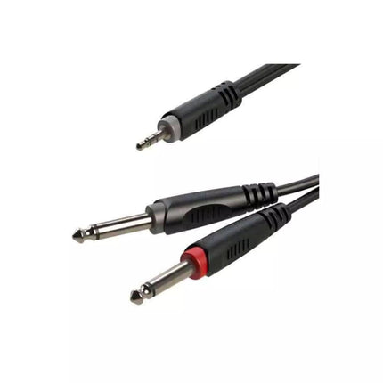 Roxtone Rx-K12603 3 5Mm Stereo Male-2X6 3Mm Mono Male 3 Meter Cable