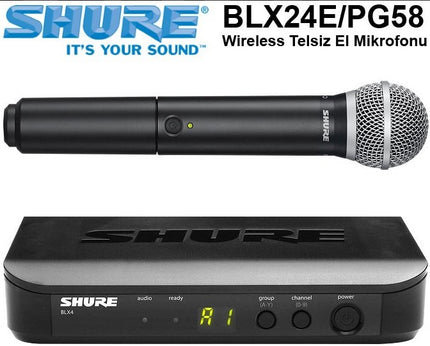 Shure Blx24E/Pg58 Wireless Wireless Handheld Microphone