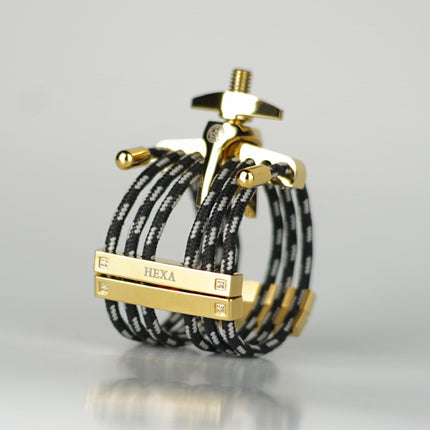 Silverstein Hexa Medium Gold Clarinet Bracelet HG07A